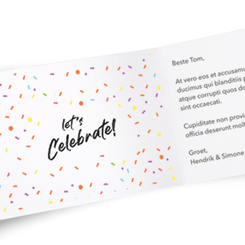 kaartje kaartje met logo