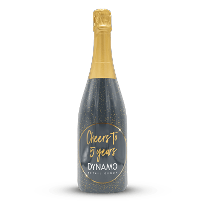 Champagne met eigen etiket