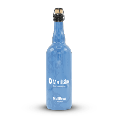 Fles bier met eigen etiket