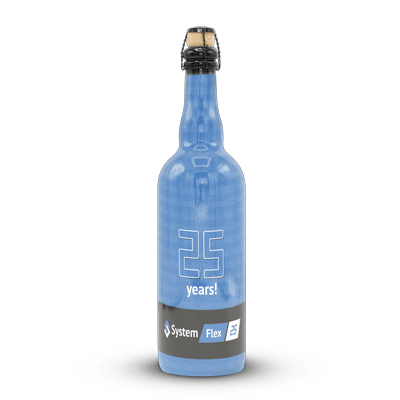 Fles bier met eigen ontwerp