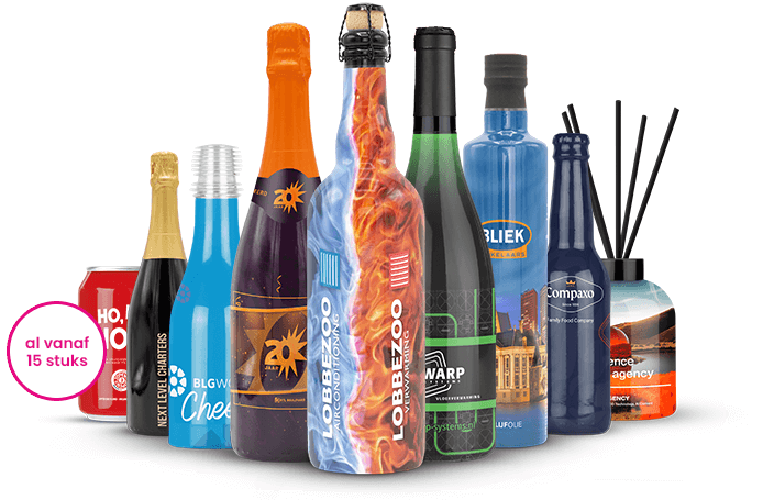 wijnfles bedrukken, cava fles bedrukken, bier bedrukken, champagnefles bedrukken, olijfolie fles bedrukken